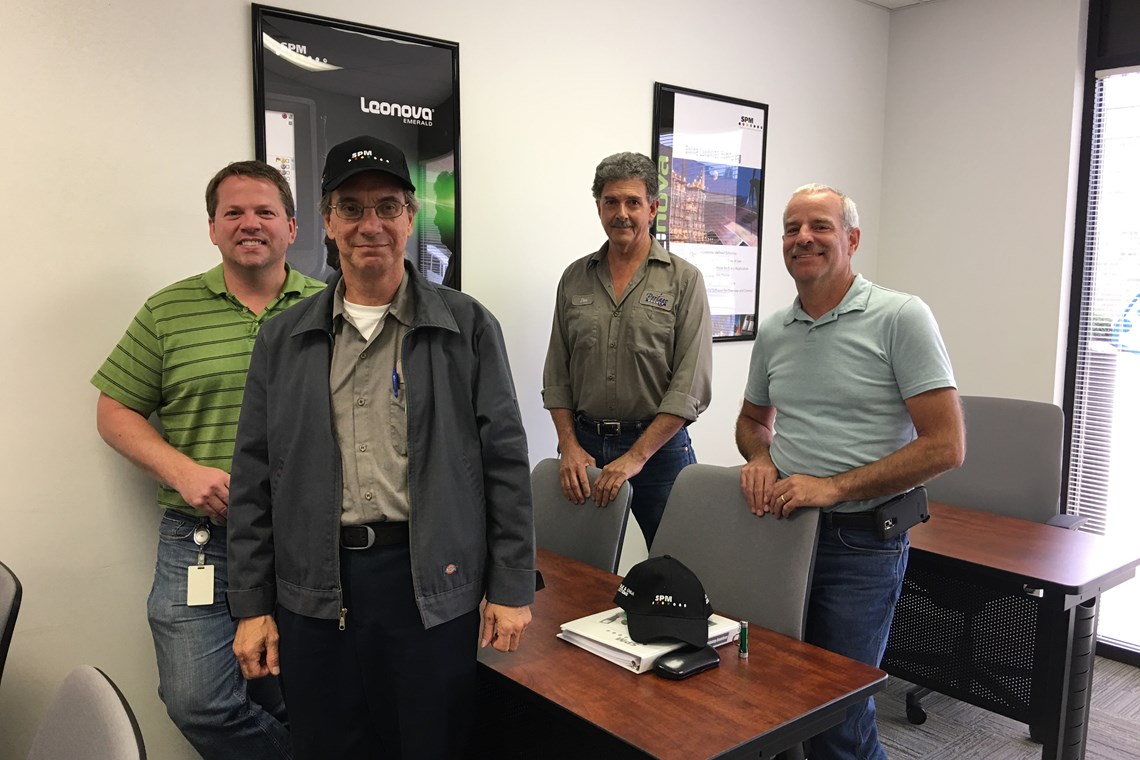 Portage County Water Resources personnel in the class room at SPM Instrument USA headquarters Portage County Water Resources personnel in the class room at SPM Instrument USA headquarters