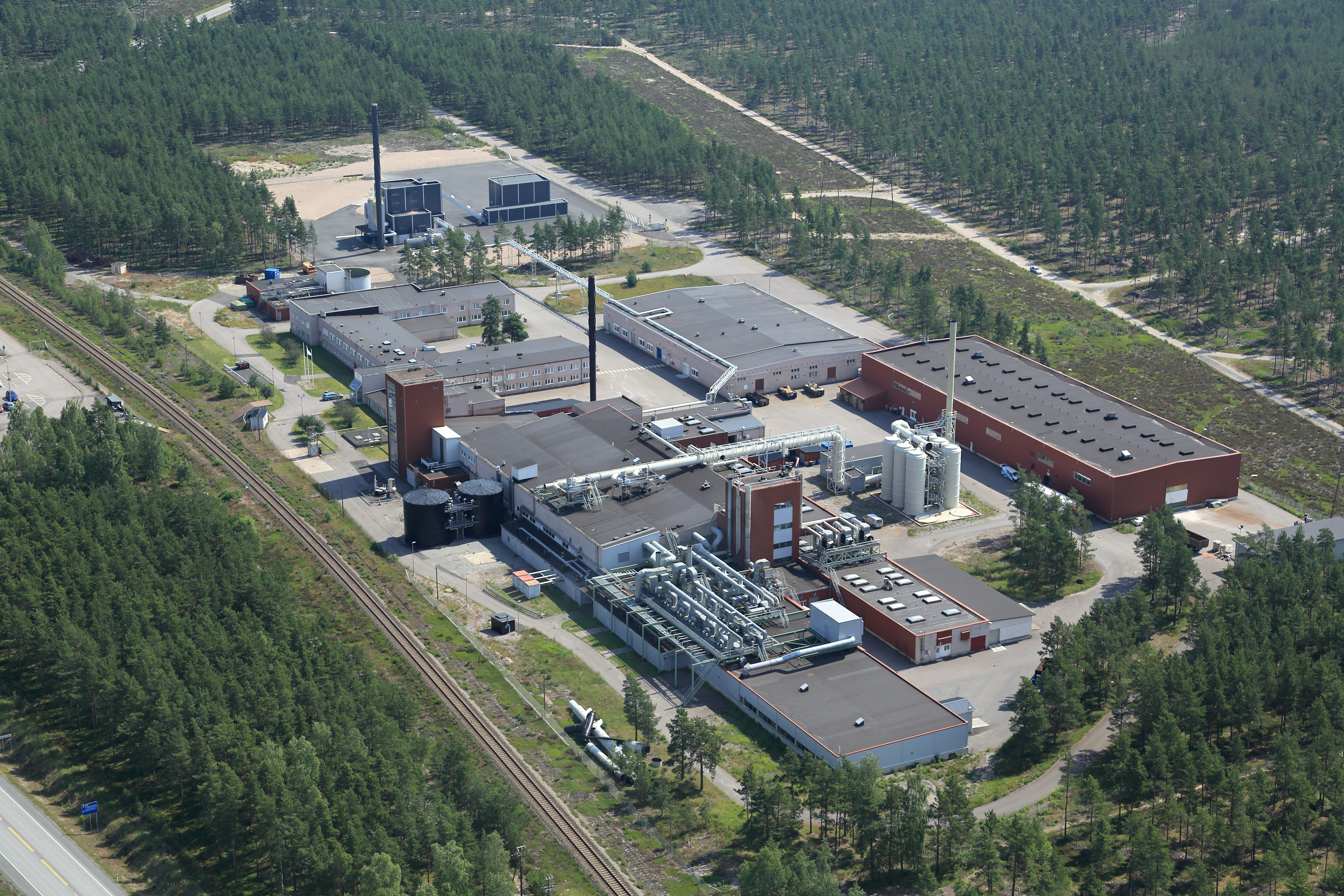 Aerial photo of the ViskoTeepak plant Aerial photo of the ViskoTeepak plant